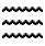 Egyptian hieroglyph for 'water, rain, semen'
